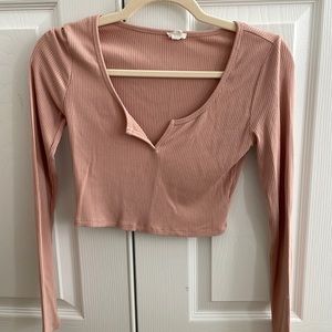 Garage long sleeve Kylie crop top